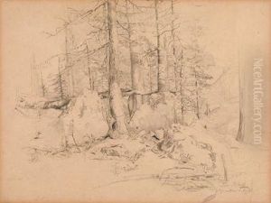 Waldstudie by Tina Blau