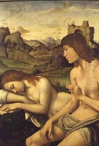 An Idyll- Daphnis and Chloe by Giovanni Battista Bertucci