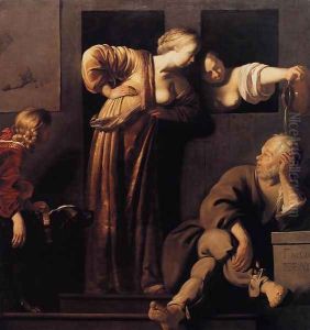 Xantippe Dousing Socrates c. 1655