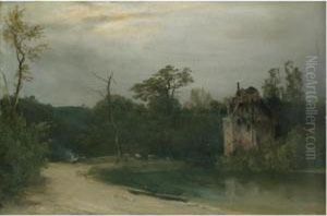 Waldlandschaft Mit Schloss Am Wasser (castle In A Wooded Landscape) Waldlandschaft Mit Schloss Am Wasser (castle In A Wooded Landscape)