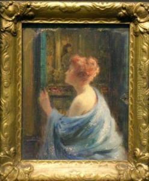 Woman With Blue Shawl - view 1