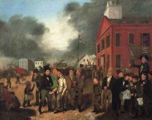 First State Election, Michigan, 1837 by Thomas Mickell Burnham