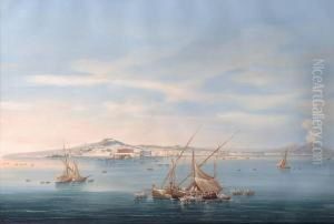 View Of Naples by Johann Heinrich Bleuler I