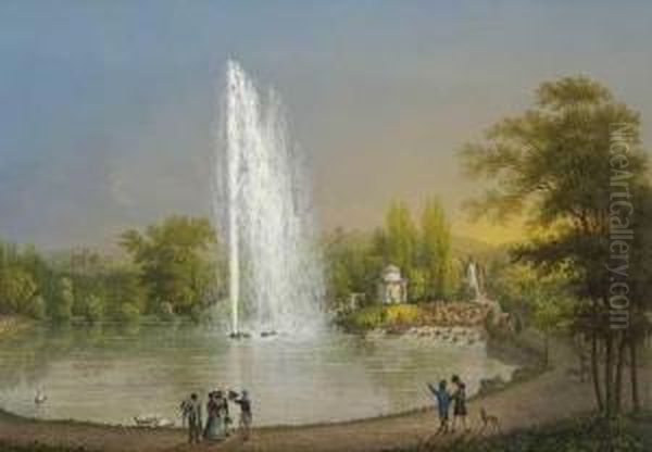 Die Grose Fontaine Auf Der Wilhelmshohe Bey Cassel - view 1