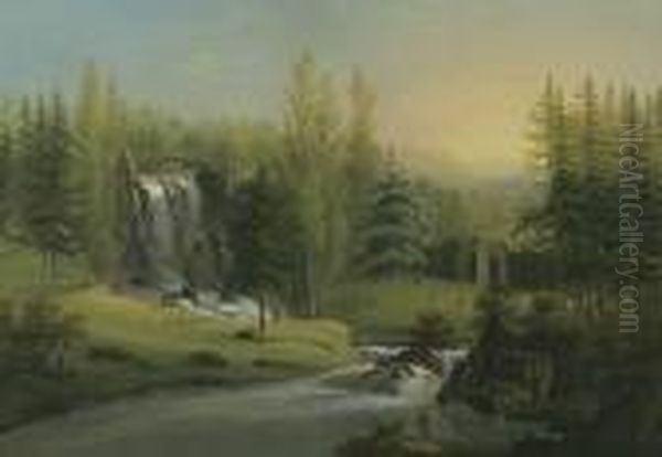 Die Teufelsbrucke Im Park Wilhelmshohe Zu Kassel - view 1