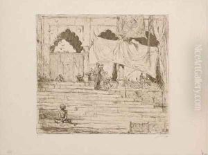 Etching 3 by Marius Bauer