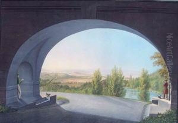 Aussicht Vom Schlos Wilhelmshohe Gegen Cassel - view 1