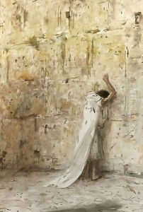 Klaagmuur, Jeruzalem at the Wailing Wall by Marius Bauer