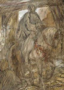 Oostersche ruiter an elegant horserider by Marius Bauer