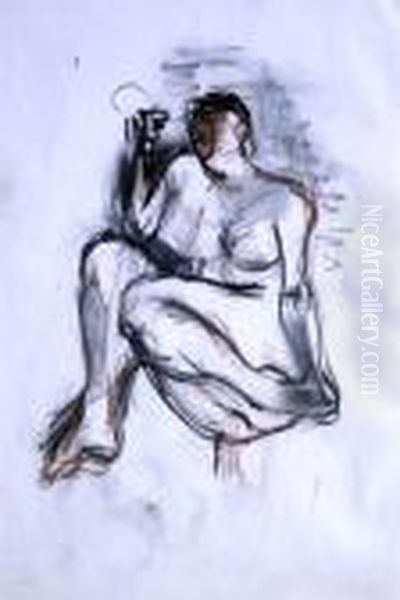 Nude Holding Her Toe - view 1