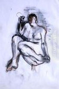 Nude Holding Her Toe by Martin Bloch