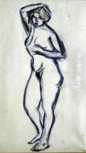 Standing Nude by Martin Bloch