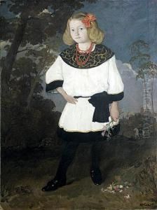 Portret Dziewczynki 1911 by Wlodzimierz Blocki