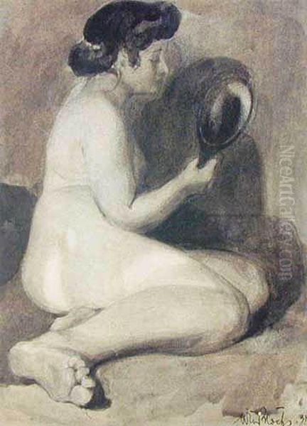 Kobieta Z Lusterkiem, 1912 R. - view 1
