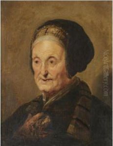 A 
Tronie
 Of An Elderly Lady In Oriental Dress