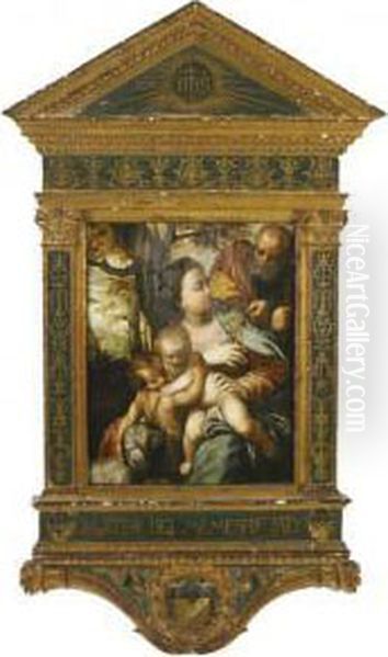 The Holy Family With Infant Saint John The Baptist - view 1
