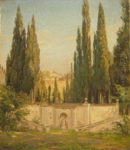 Peisaj Italian by Gerhard Lichtenberg Blom