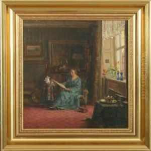 Interior With Readingwoman