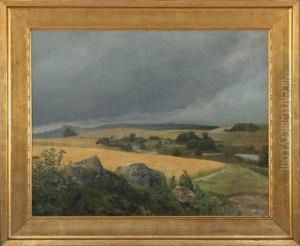 Landscape With Thunder Clouds by Gerhard Lichtenberg Blom