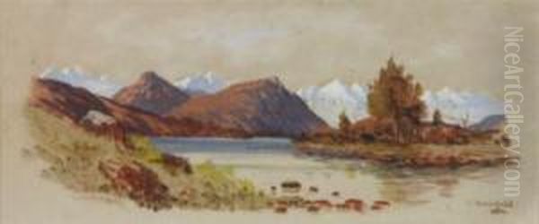 Lake Taupo Canterbury by Charles Blomfield