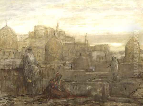 On the roofs, Cairo - view 1