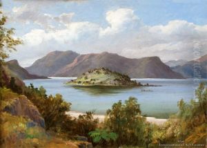 Mokoia Island, Lake Rotorua by Charles Blomfield