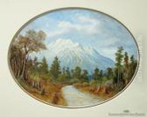Towards Mount Tutoko, Hollyford Valley by Charles Blomfield