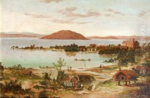 Rotorua And Mokoia Island From The Maori Settlement, Ohinemutu