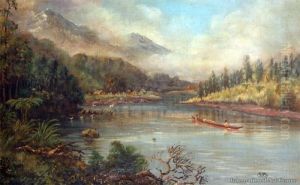 Pipiriki, Whanganui River by Charles Blomfield