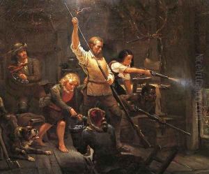 Indian Attack by Eugene Benson