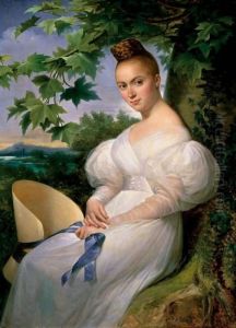 Portrait Of A Lady by Merry Joseph Blondel