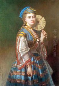 A Portrait of a Lady Dressed in Ottoman Style by Thomas de Barbarin