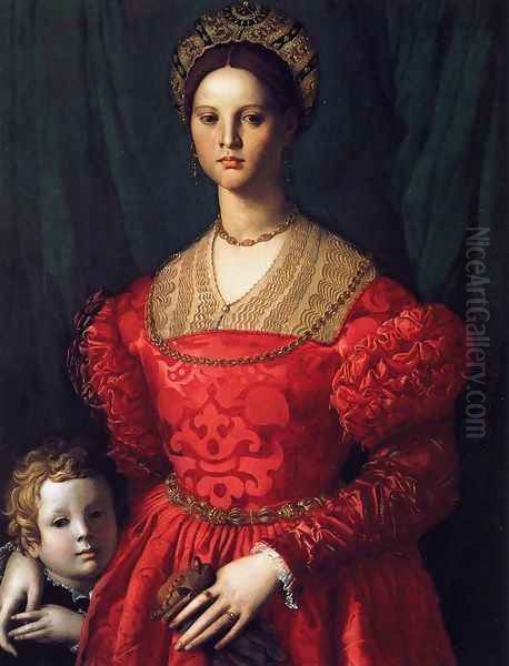 A Young Woman and her Little Boy - view 1