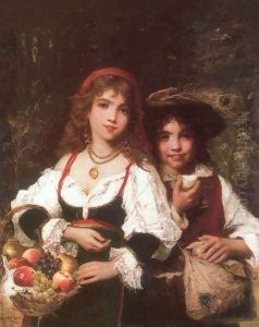 Gyumolcsarusok, 1880 by Lajos Bruck