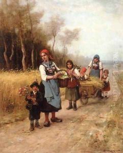 Going to the Market by Lajos Bruck