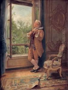 Le Joueur De Mandoline by Maurice Blum