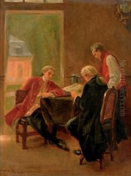 Reading The News by Maurice Blum