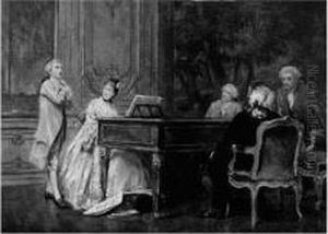 La Lecon De Piano by Maurice Blum