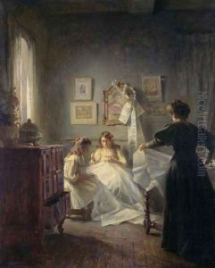 Sewing 1906 by Marius Bartholoty