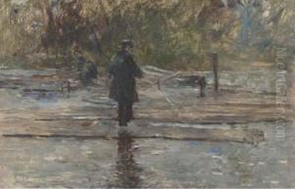 Fishermen At A River's Edge, Holland - view 1