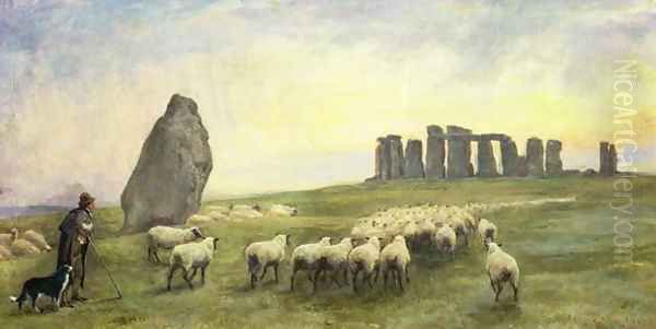 Returning Home, Stonehenge, Wiltshire, 1891 - view 1