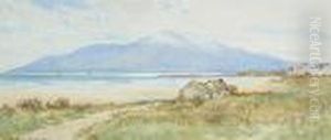 Inisbowen Head From Castlerock; Mourne Mountains by Robert Creswell Boak
