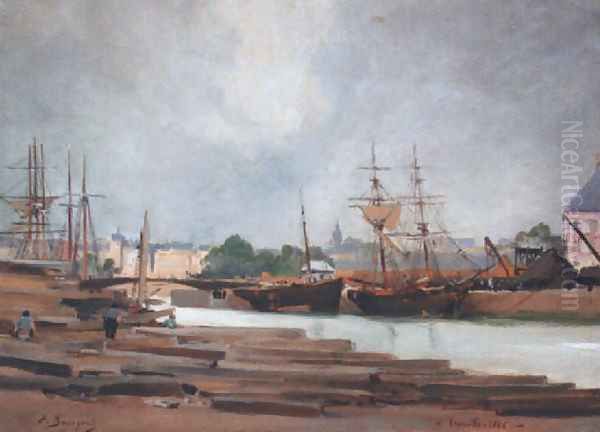 Le port de Trouville 1886 - view 1