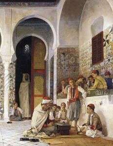 A Lesson in the Koran, 1878 by Numa Marzocchi de Belluci