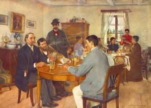 Vasarnap delutan, 1893 by Sandor Bihari
