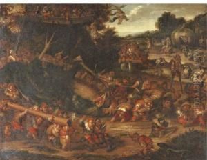 Dwarves In A Landscape Dwarves In A Landscape