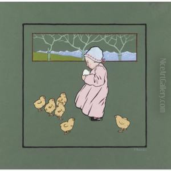 Bambina Con Pulcini - view 1