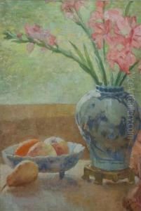 Nature Morte Aux Glaieuls Et Auxfruits by Anna Boch