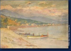 Barques En Bord De Mer by Anna Boch