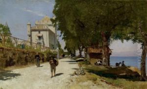 Chateau Tourronde A St-gingolph by Francois Bocion